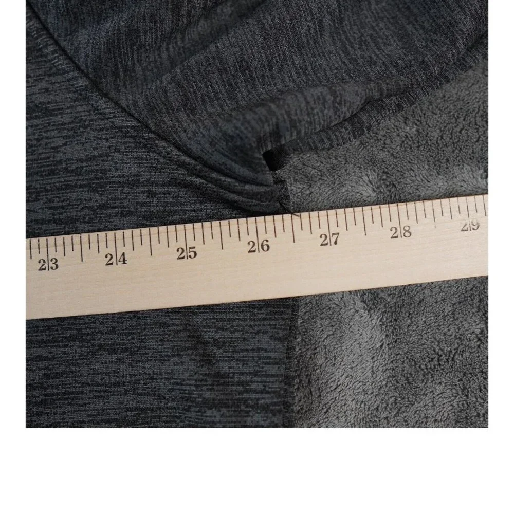 VTG Polo Ralph Lauren Sweater Men's Large Dark Gray Mock Neck‎ Quarter Preppy